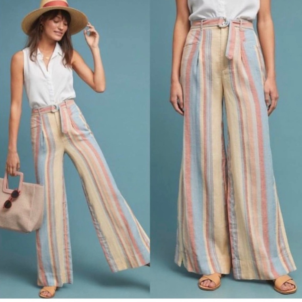 Anthropologie Beachy Wide-Leg Pants size 4